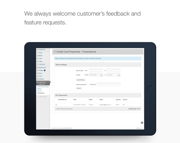 Credit Card Payments WordPress - 6