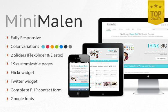 Minimalen - responsive HTML template